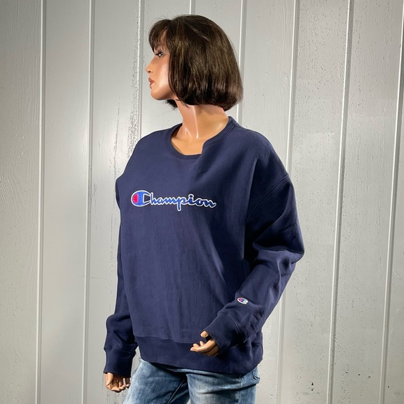Champion Tops - *Champion Women's Blue Crewnecks Sweatshirt Sz XL